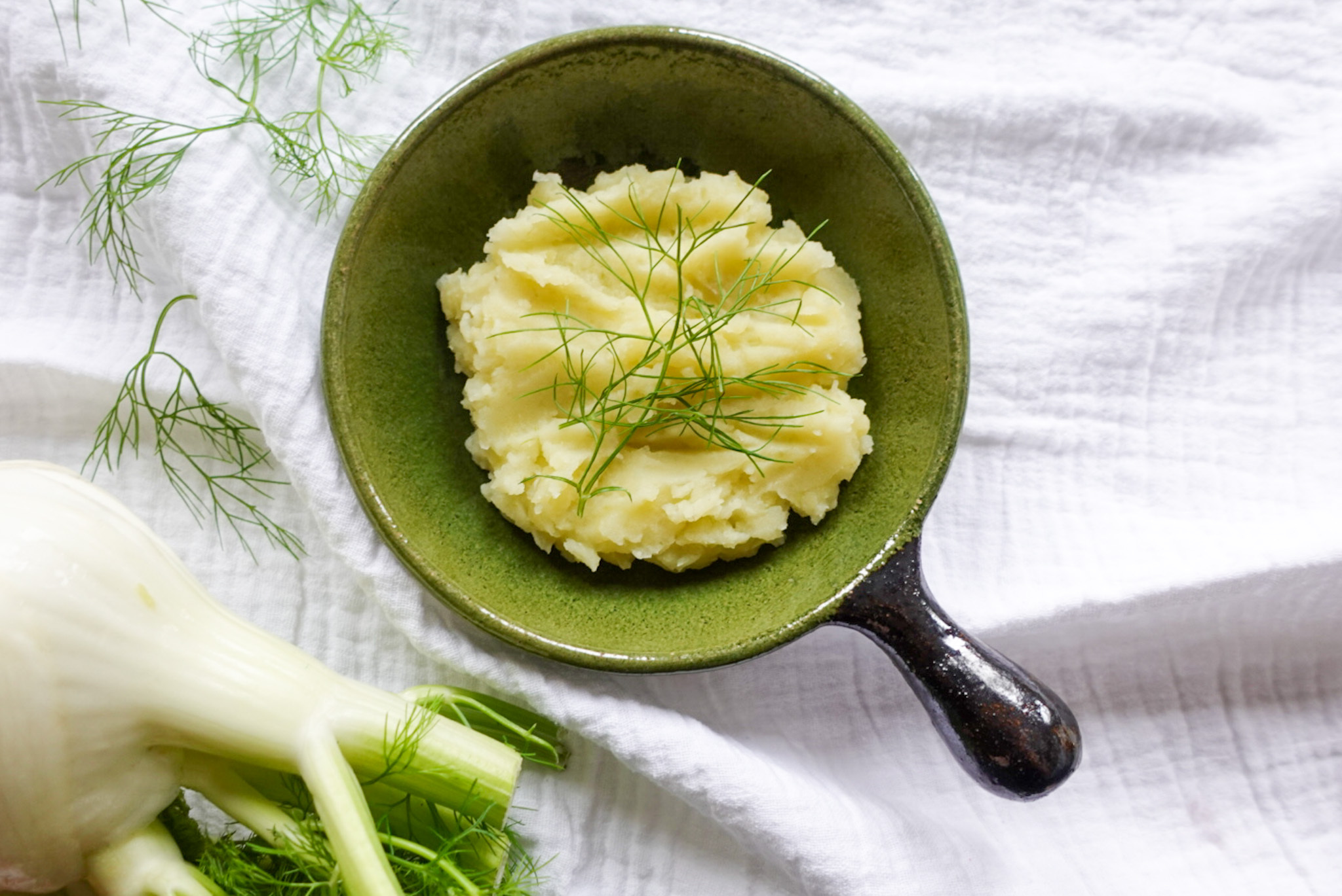 Fennel potato puree